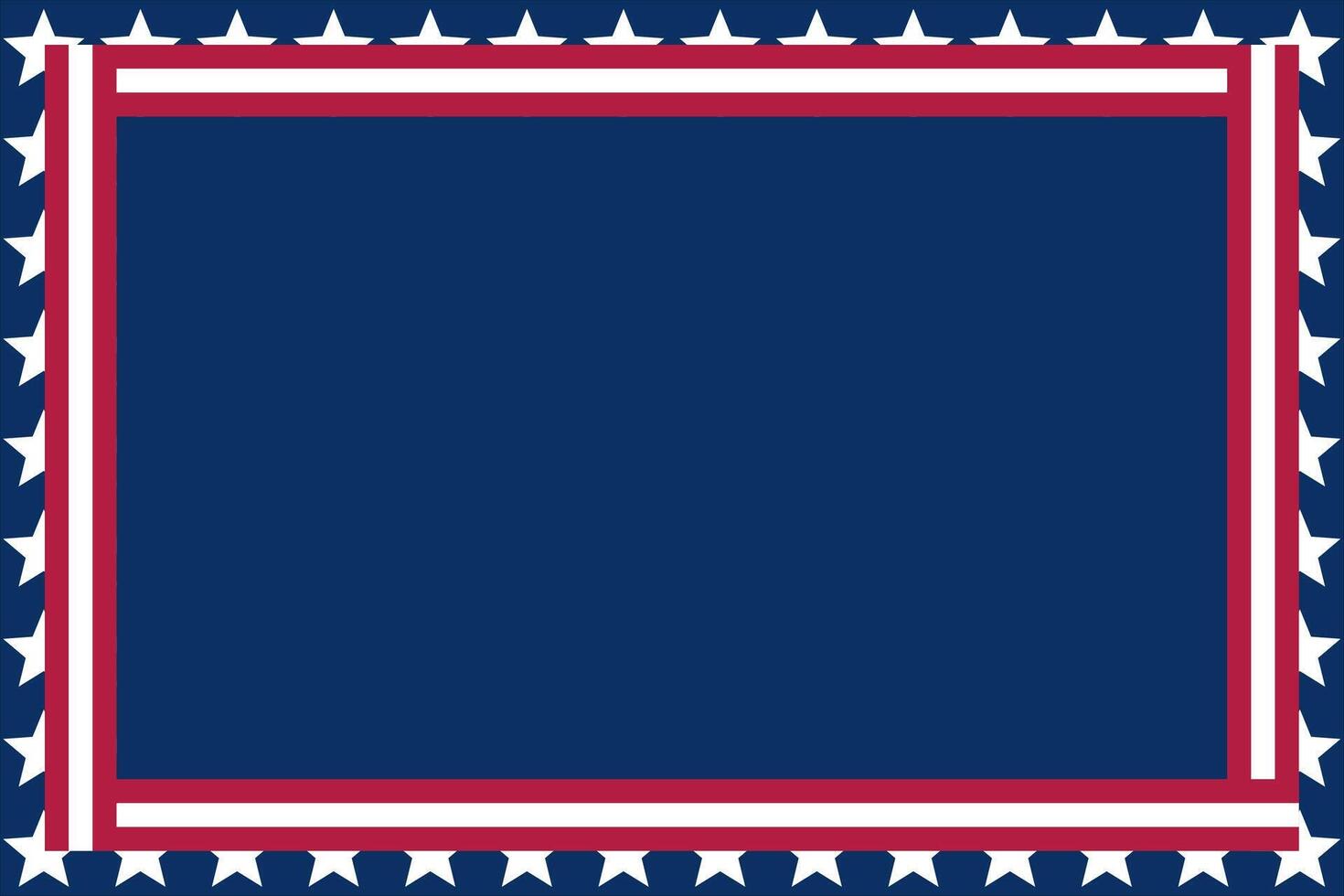 frame background for american holiday with copy space. design for poster, greeting card, social media, banner. vector