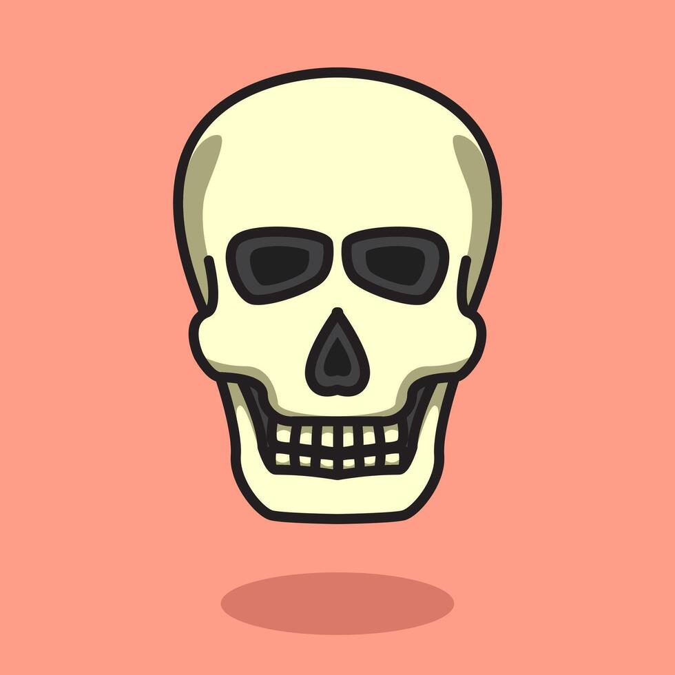 illustration Skull. design Skull. Skull Cartoon design illustration and icon for website, digital and print vector