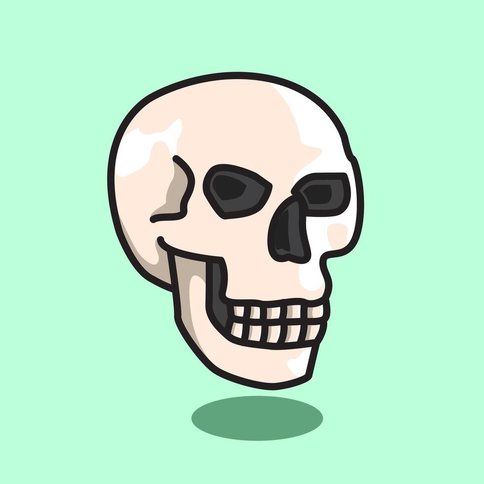 illustration Skull. design Skull. Skull Cartoon design illustration and icon for website, digital and print vector