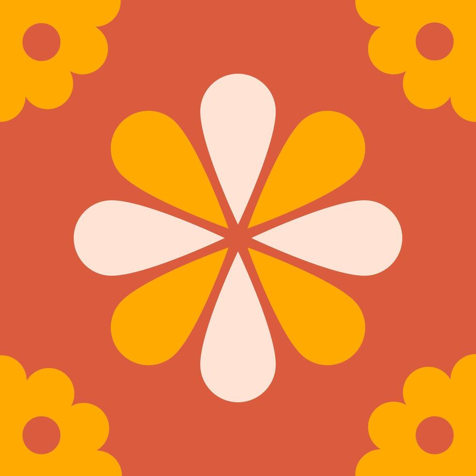 Geometric colorful tile pattern design vector
