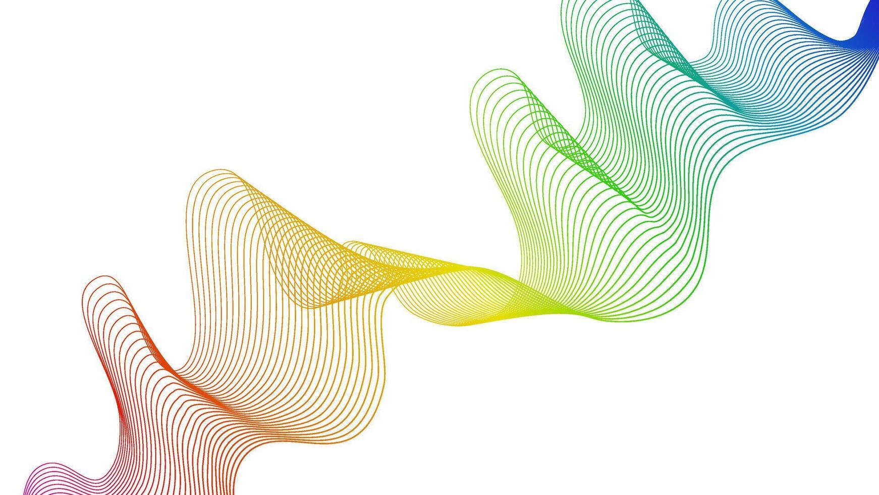 Abstract backdrop with wave gradient lines vector
