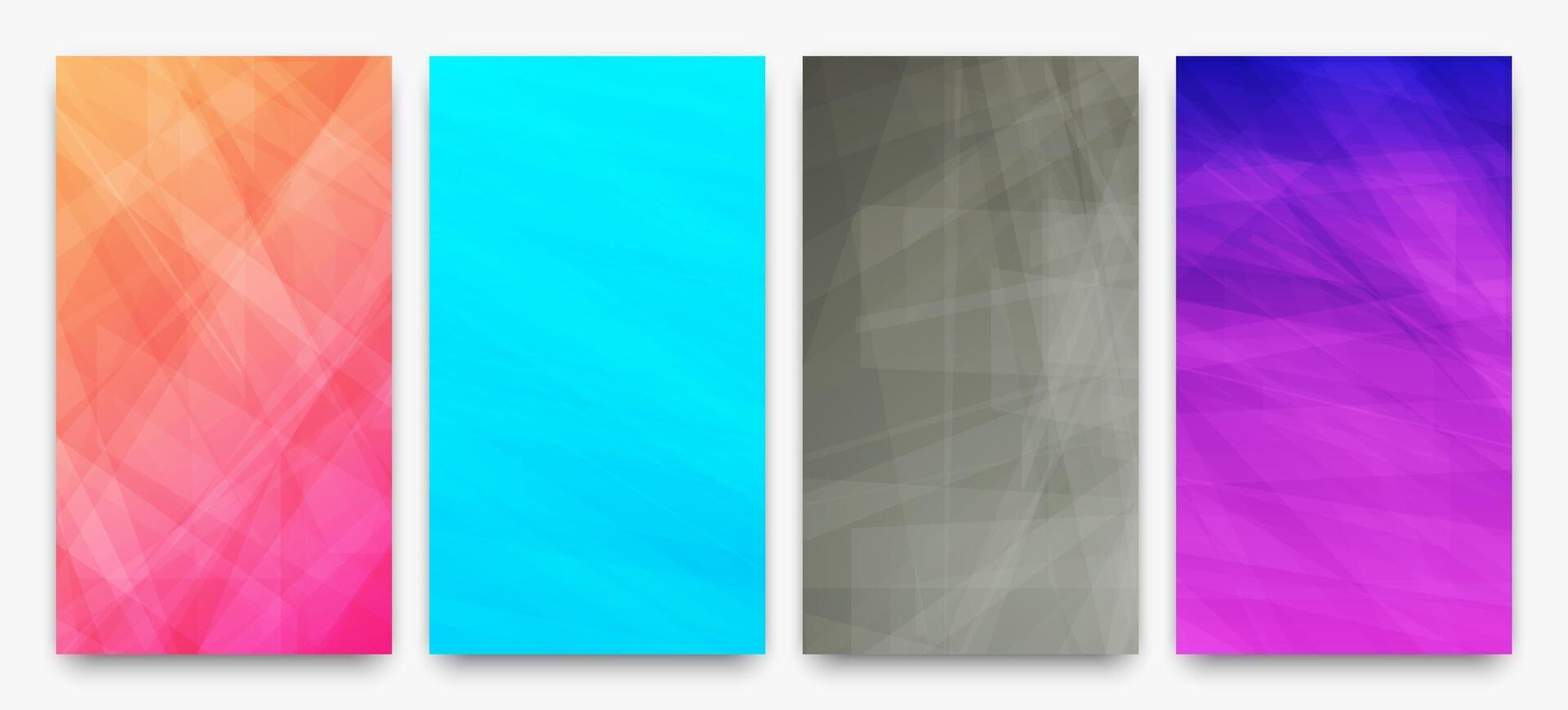 Modern colorful gradient background with lines vector