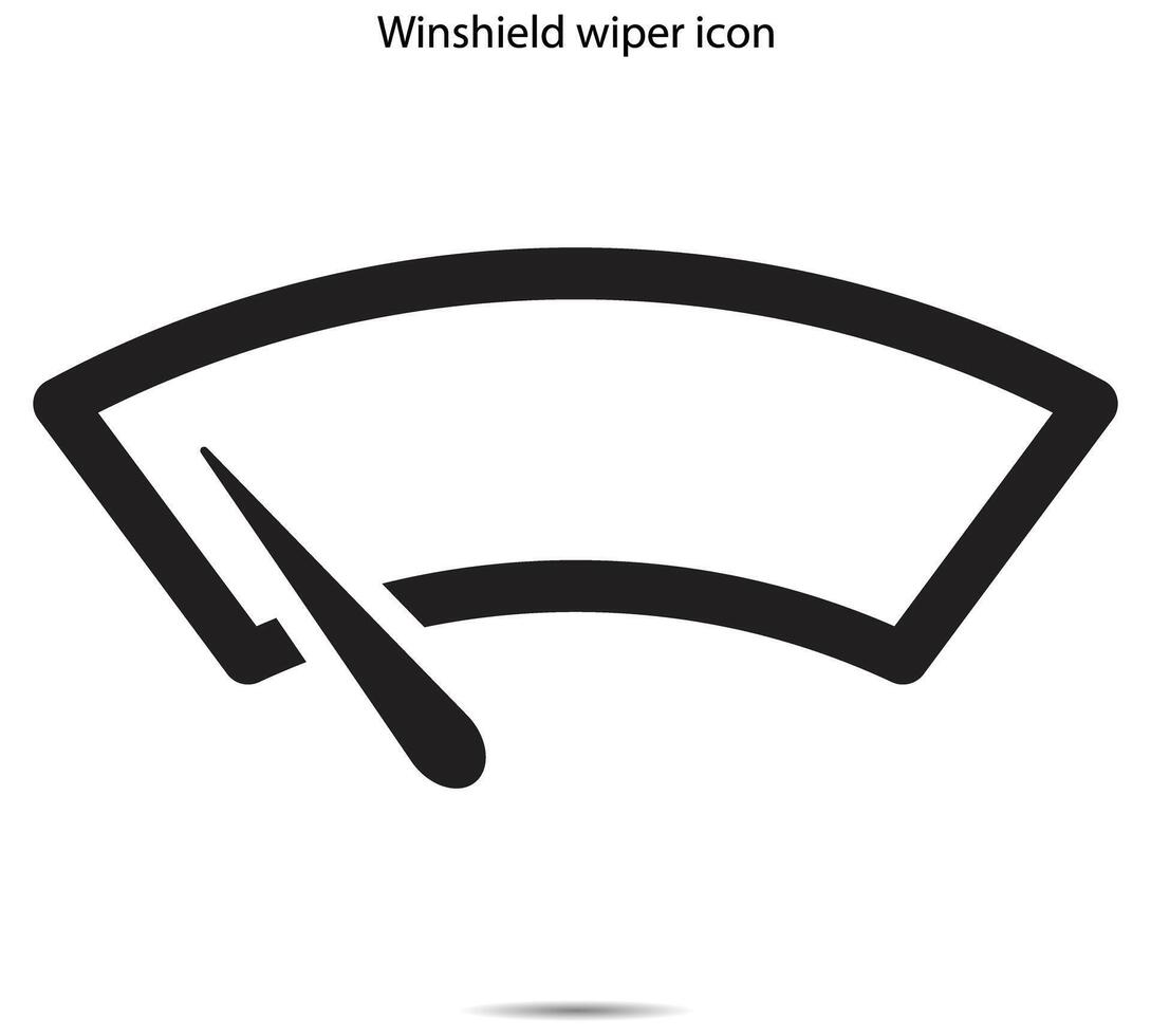 Winshield wiper icon, illustrator on background vector