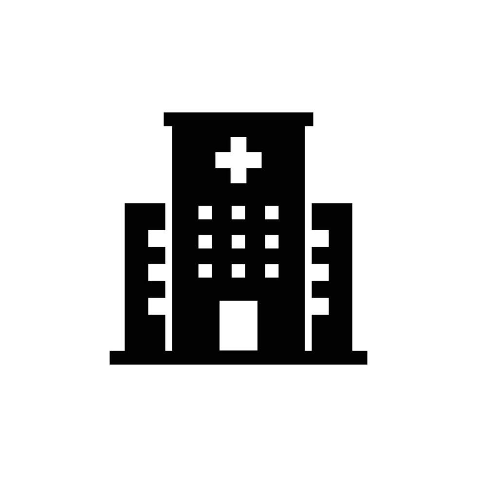 Hospital structure icon. Hospital icon design template. Medical symbol. vector