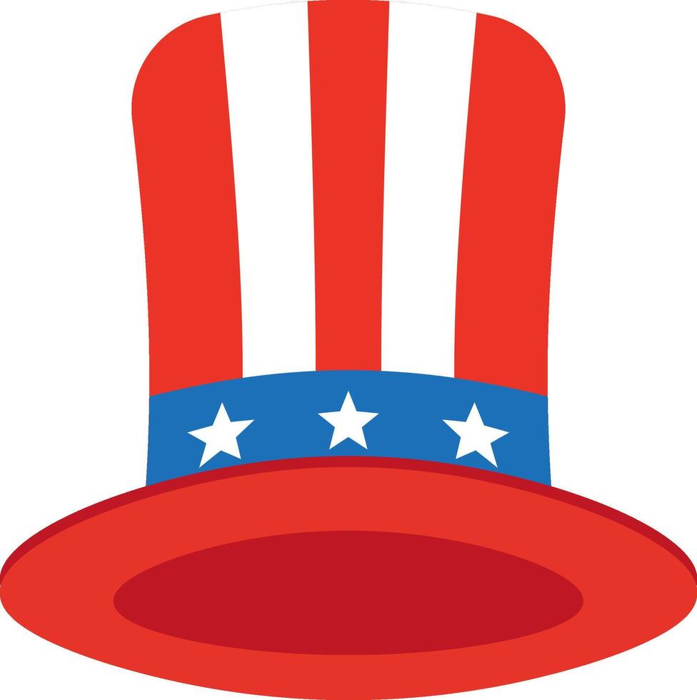 American Hat Independence Day vector