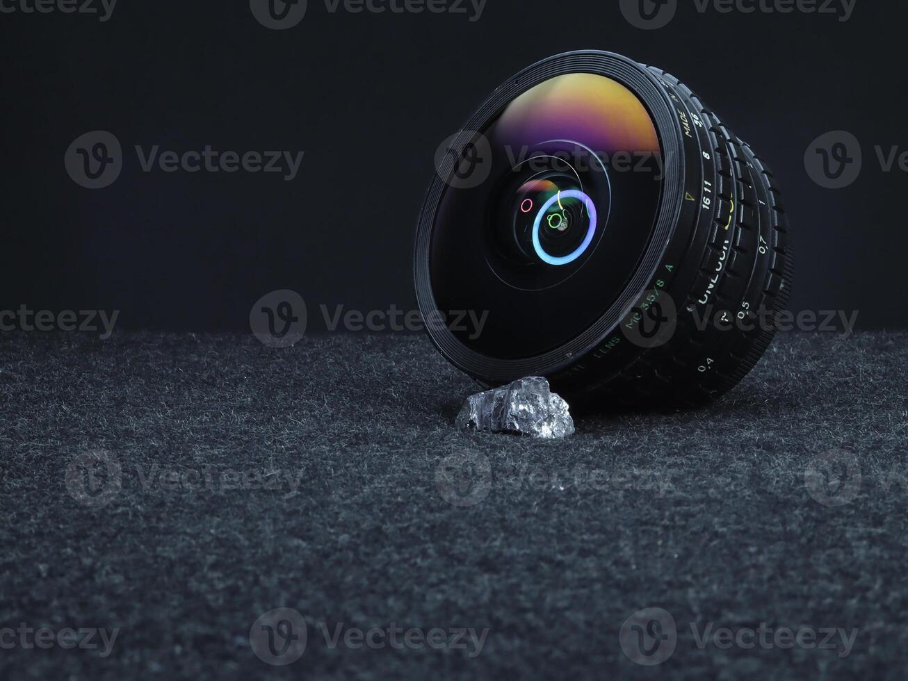 360 Degree Fisheye Camera Lens Capturing Panoramic Views photo