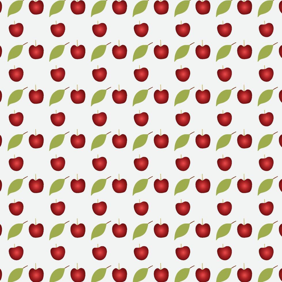 Apple fruit pattern illustration vector