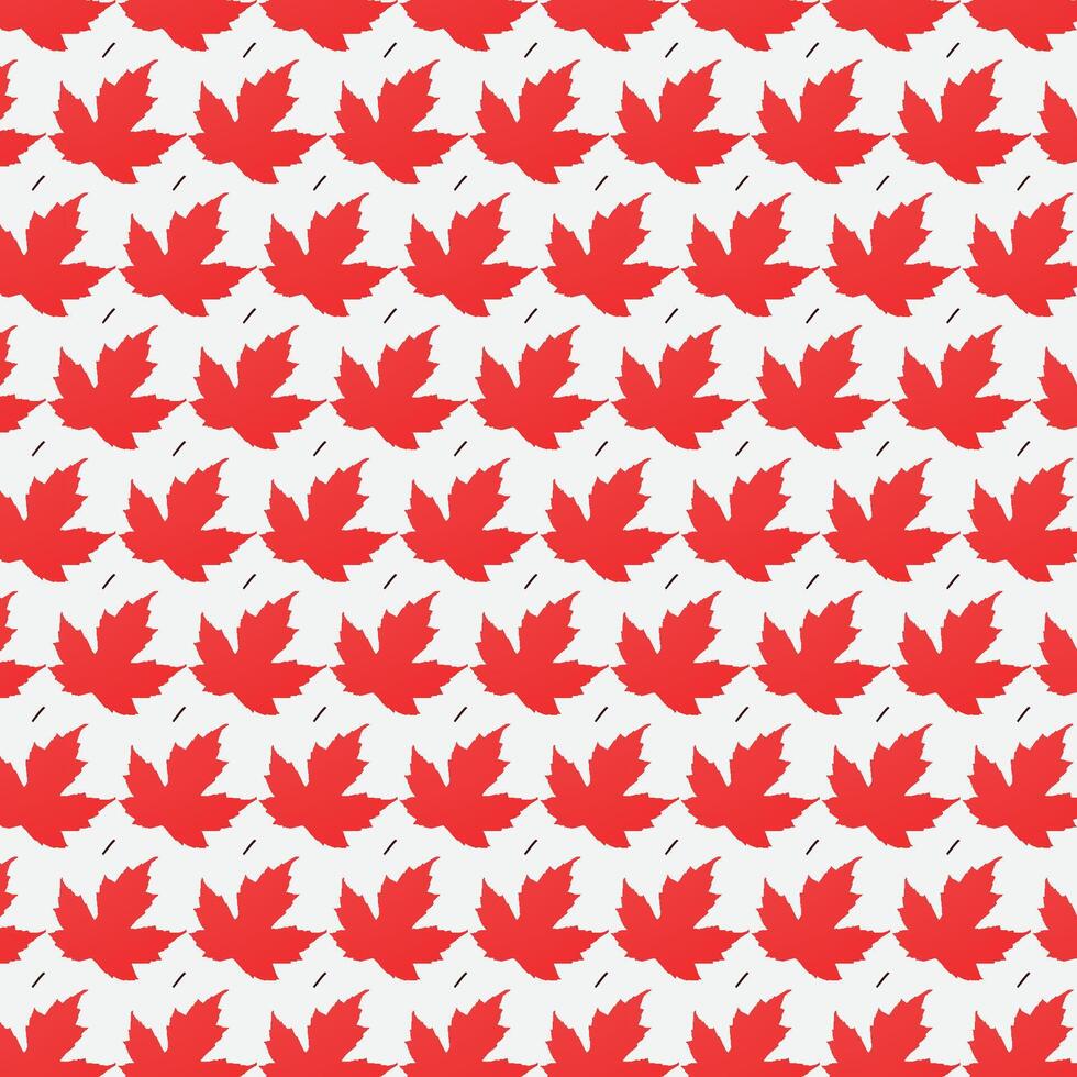 Maple leaf pattern vector