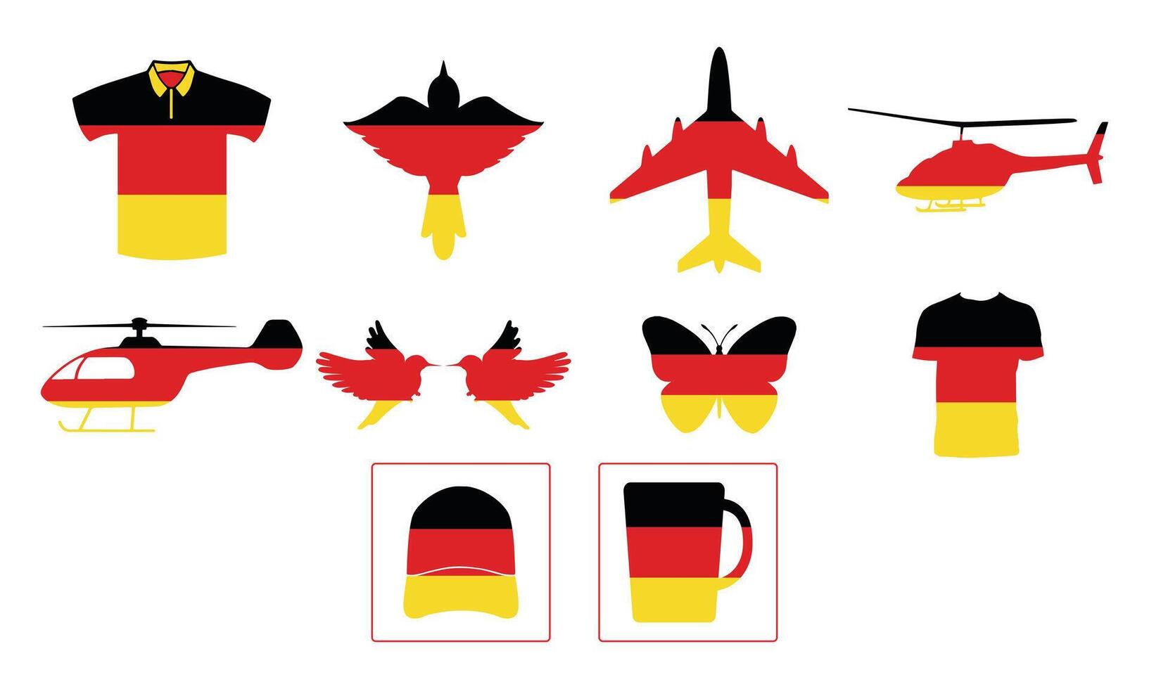 Germany Flag Collection. vector