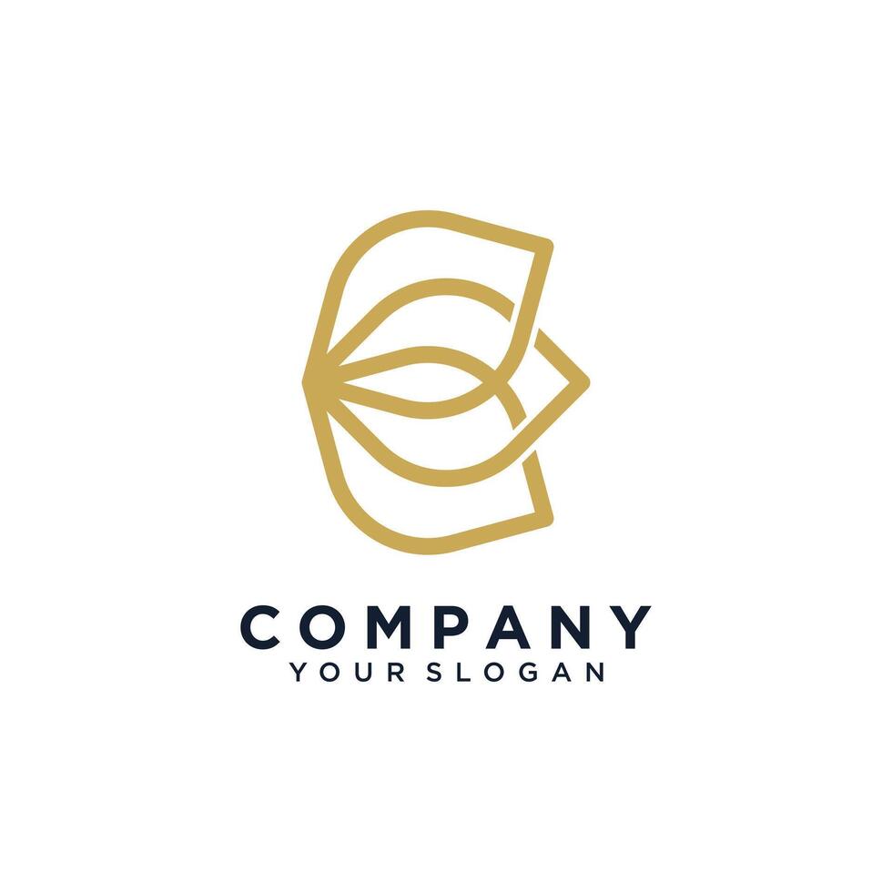 Beauty logo design unique idea concept vector