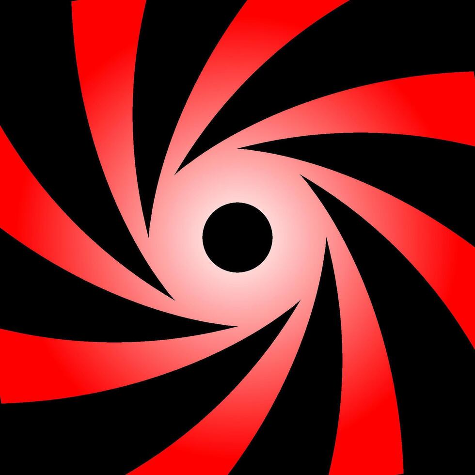 Abstract inside the gun tube barrel grooves. Horizontal background rifled channels. vector