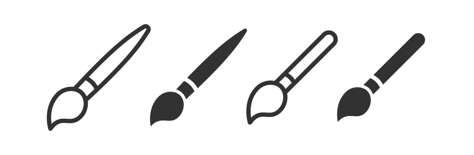 Paint brush icon. Art paintbrush . vector