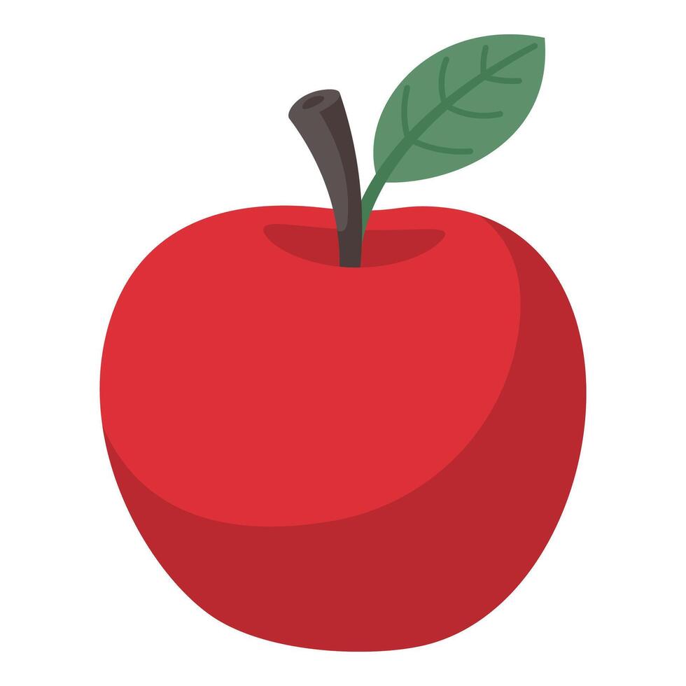 Apple isolated on white background, illustration vector