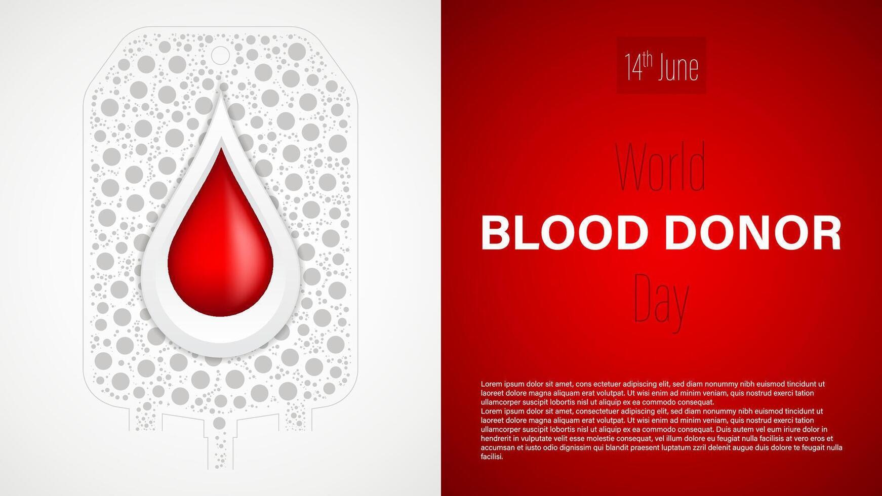 Blood donor day 2024 vector