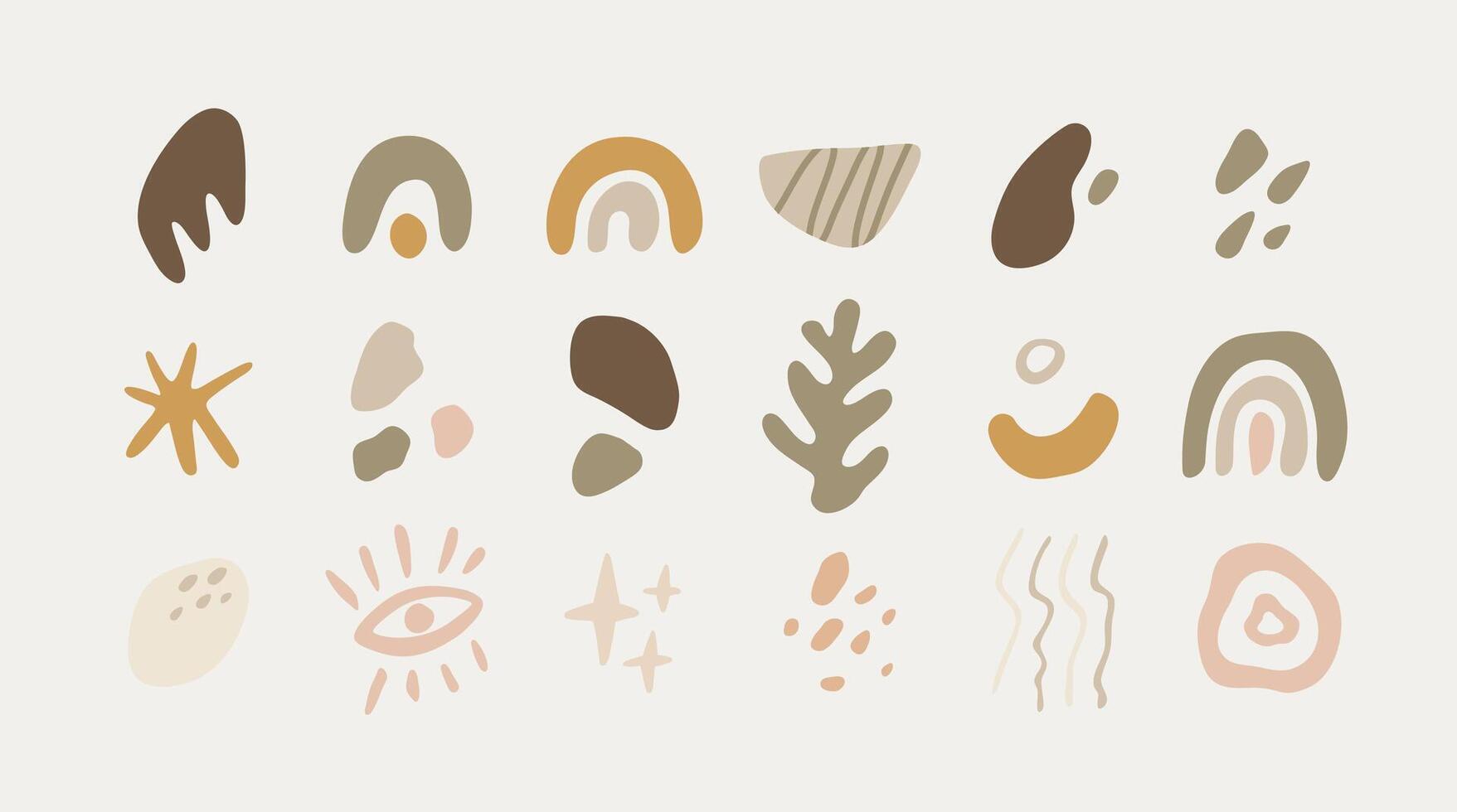 Hand-Drawn Doodle Shape Collection vector