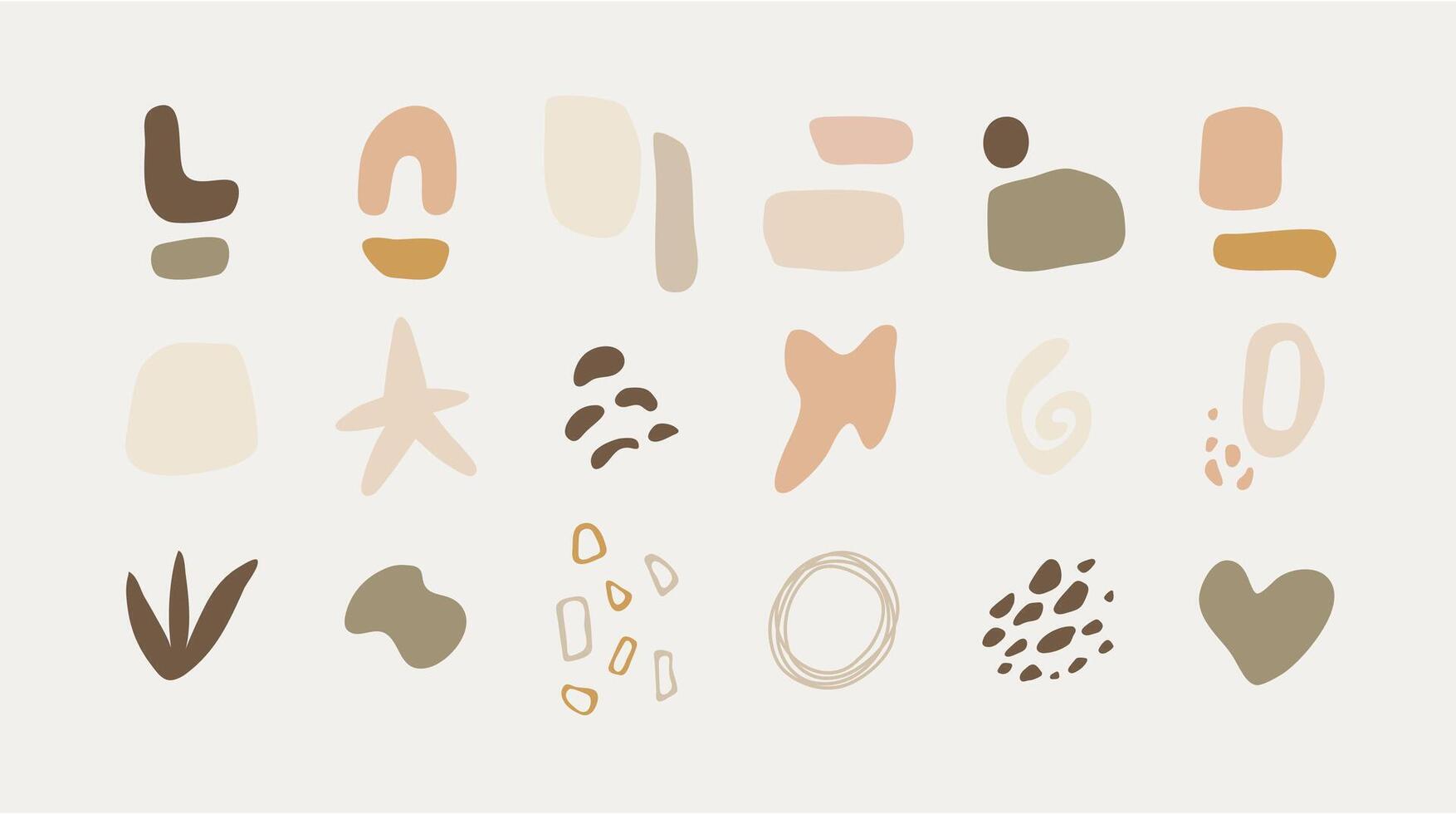 Hand-Drawn Doodle Shape Collection vector