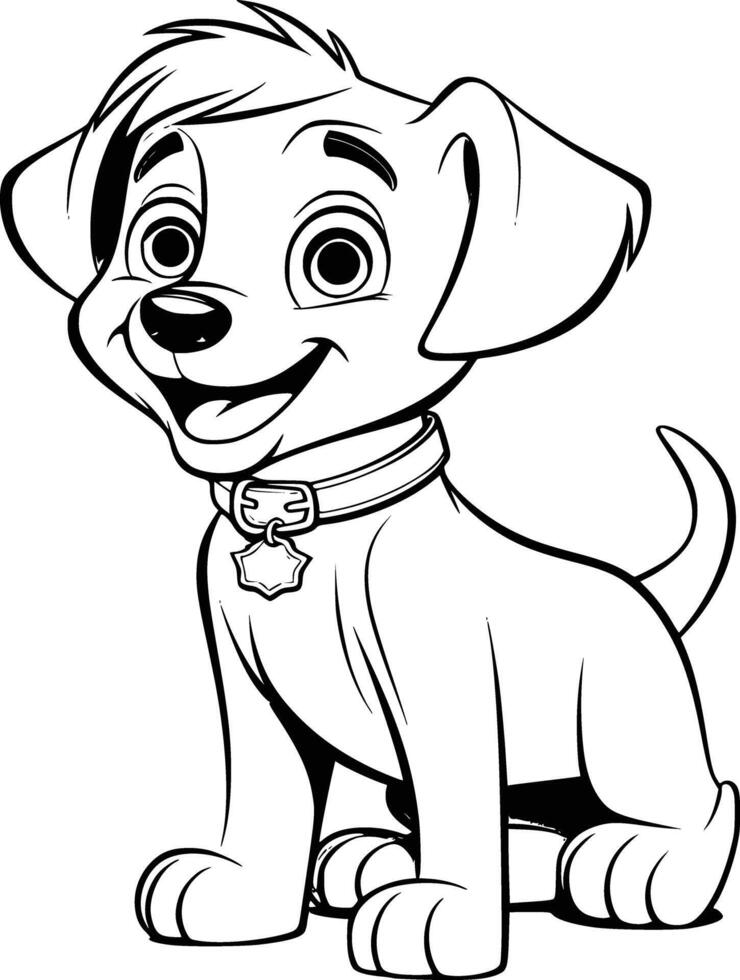 Dog Bone Coloring Pages for Kids vector