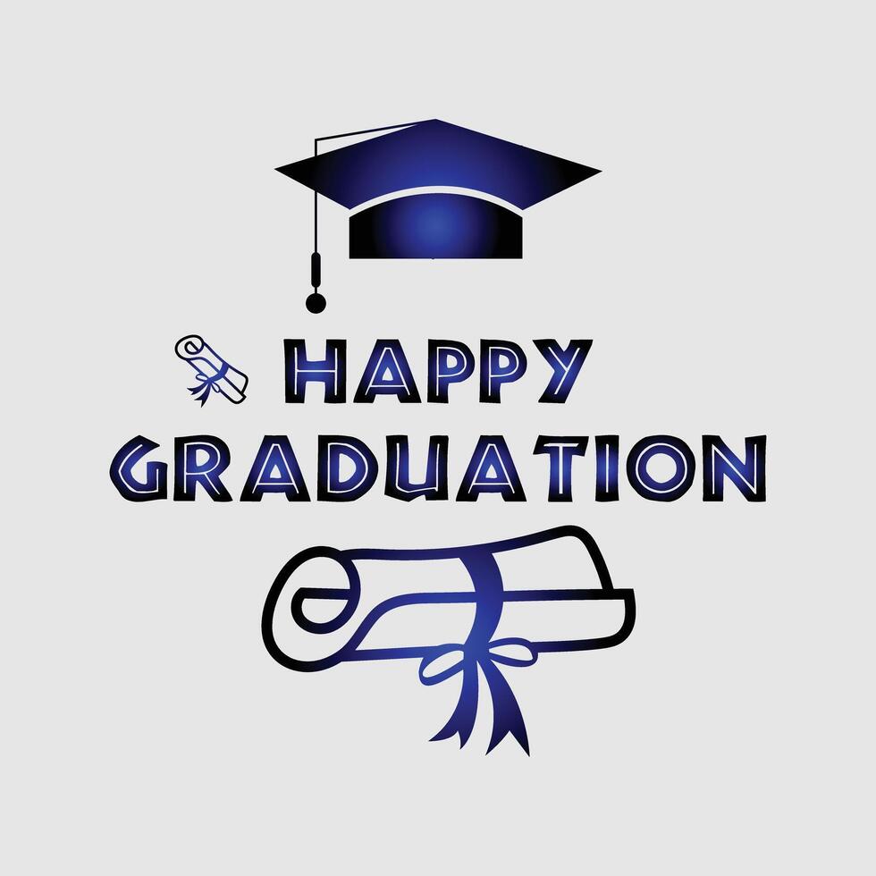 Cheers to Success Happy Graduation Day vector