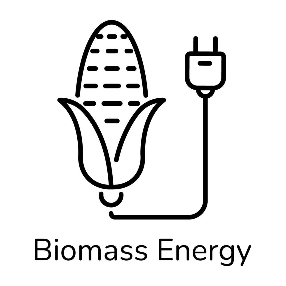 Trendy Biomass Energy vector