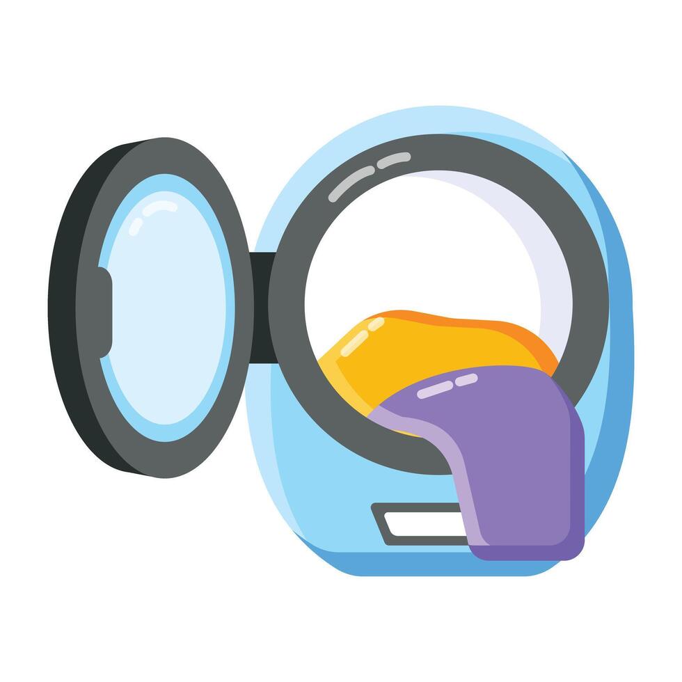 Trendy Washing Machine vector