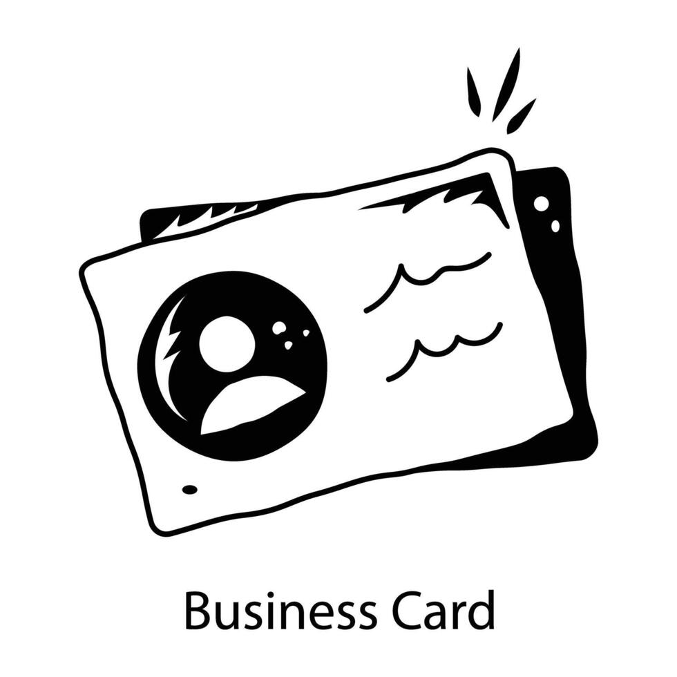 Trendy Business Card vector