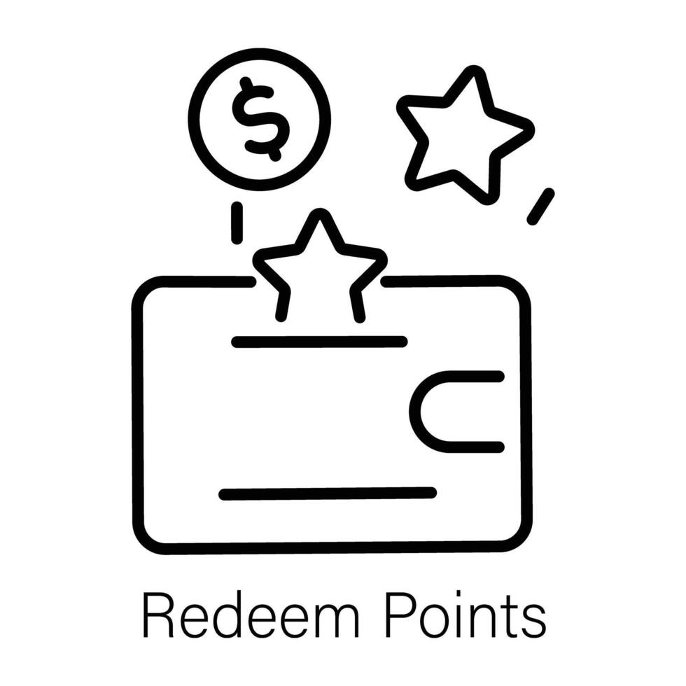 Trendy Redeem Points vector