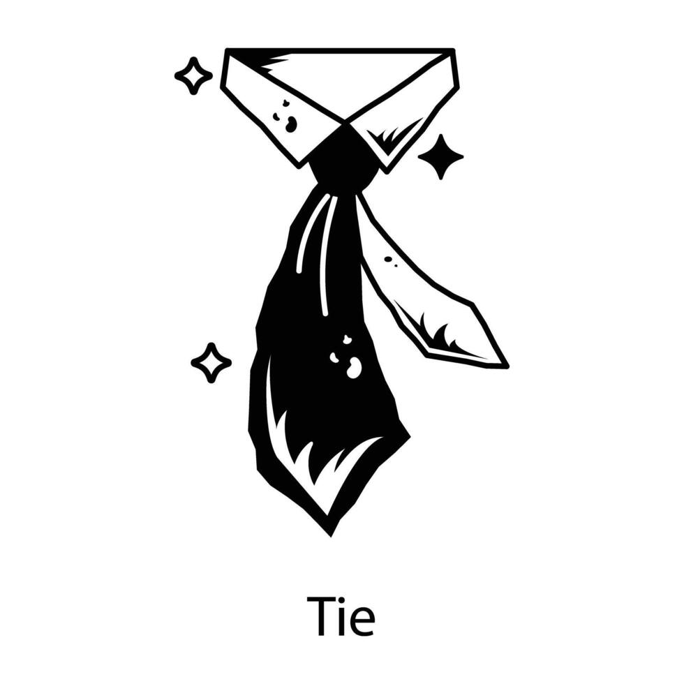 Trendy Tie Concepts vector
