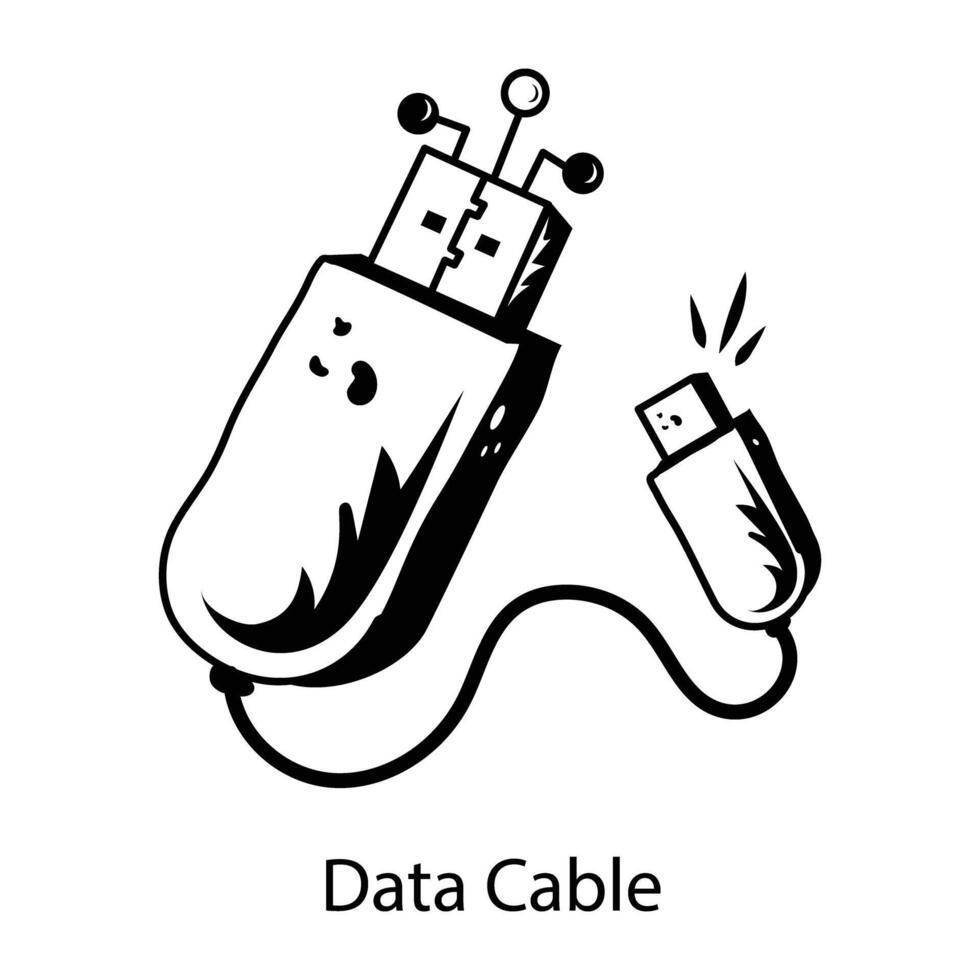 Trendy USB Concepts vector