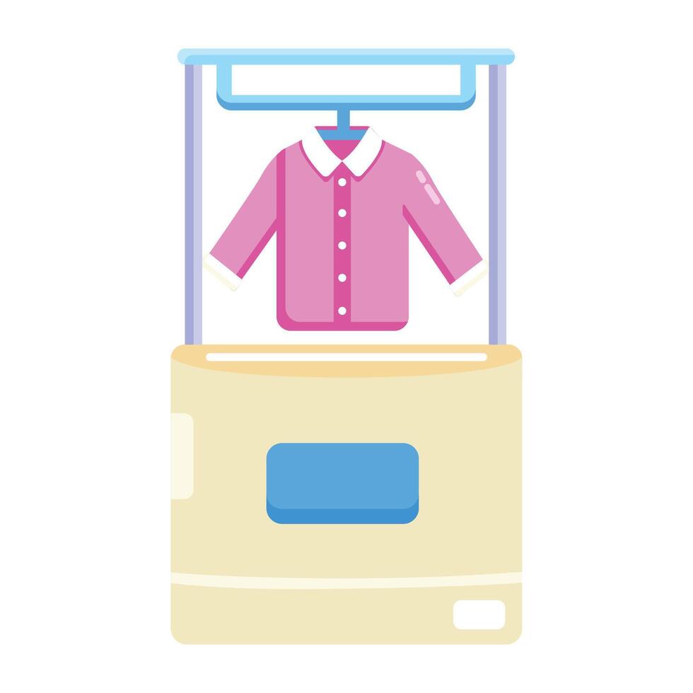 Trendy Wrapping Machine vector