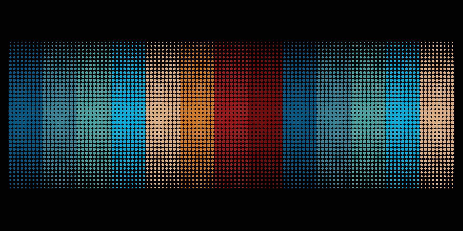 Halftone stripe multi color background. Abstract vertical geometric shape rainbow color. Isolated on dark background. vector