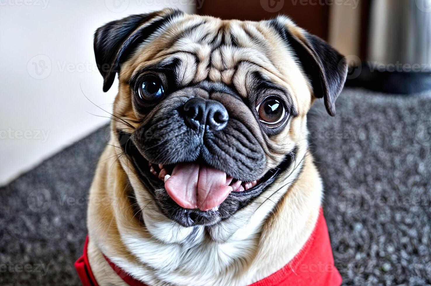 smiling dog outdoor field happy photo