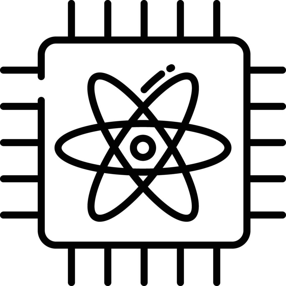 Photonics outline illustration vector