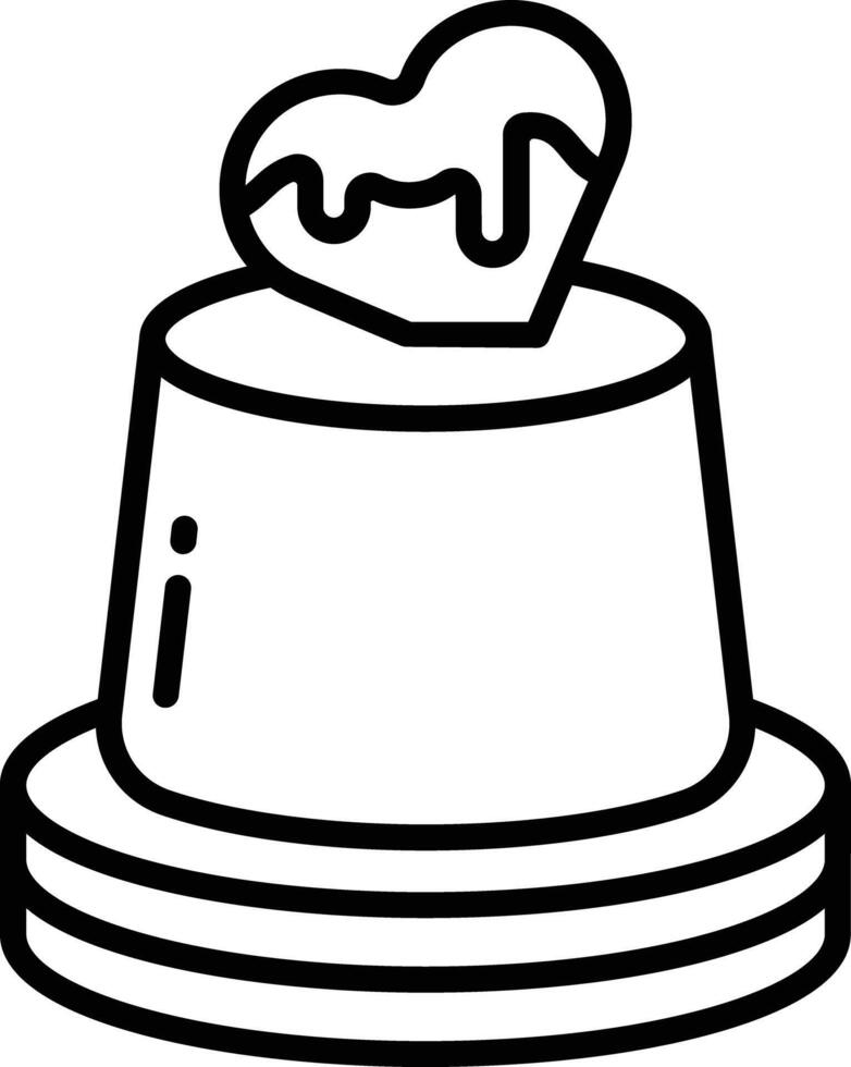 Pastry outline illustration vector