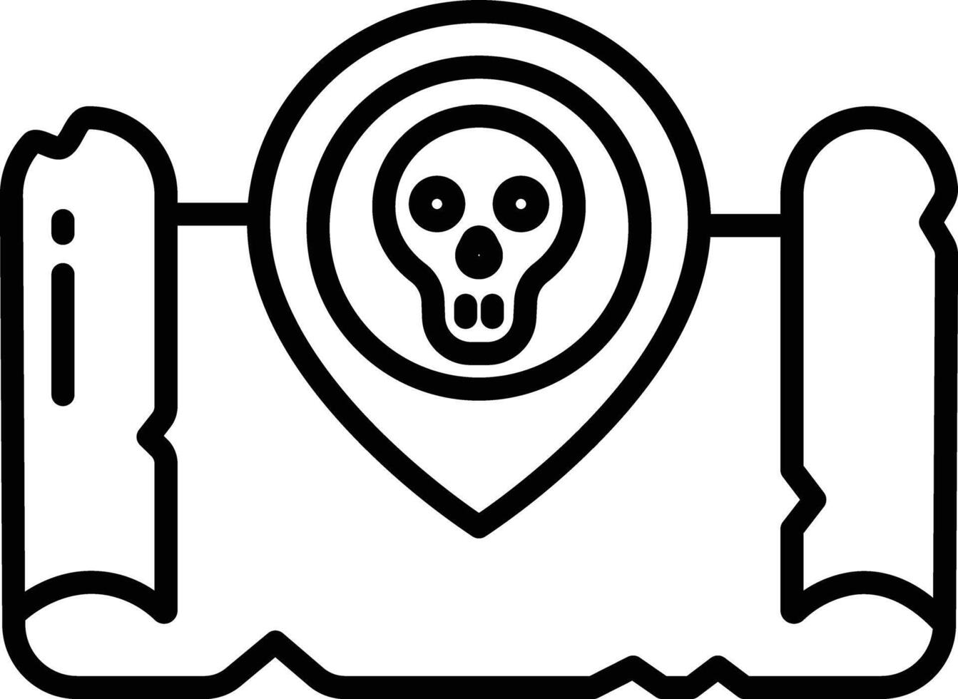 Place outline illustration vector