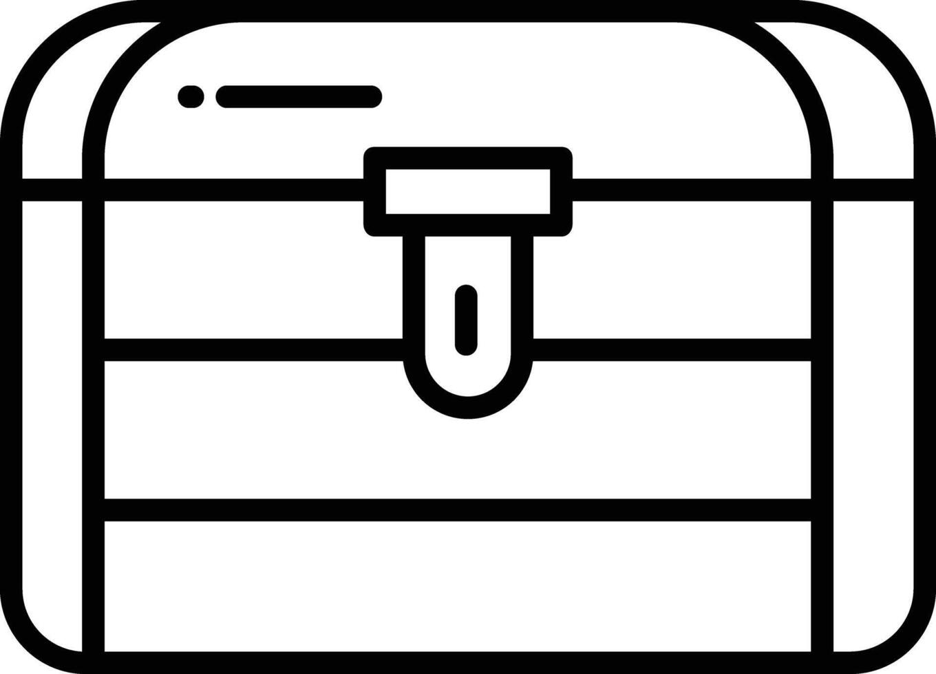 Treasure outline illustration vector