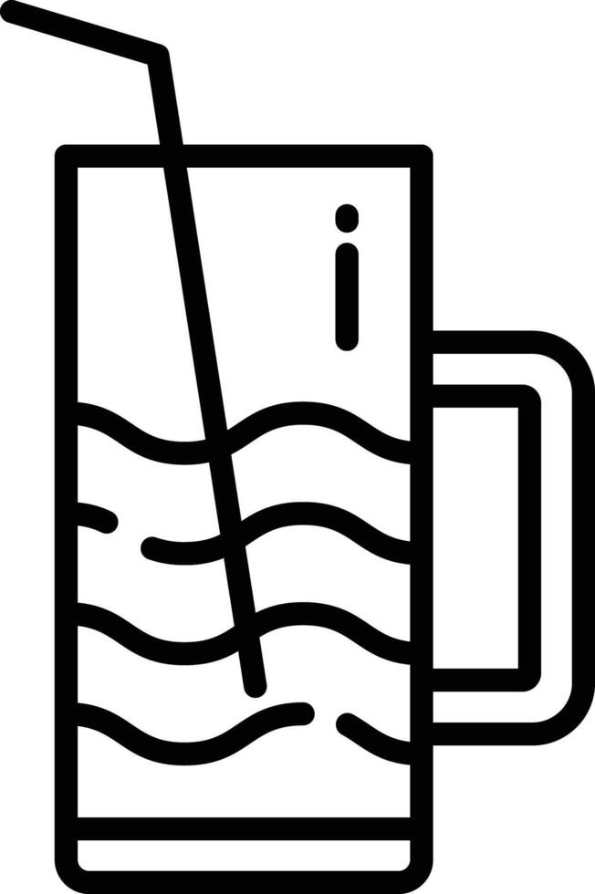 Juice outline illustration vector