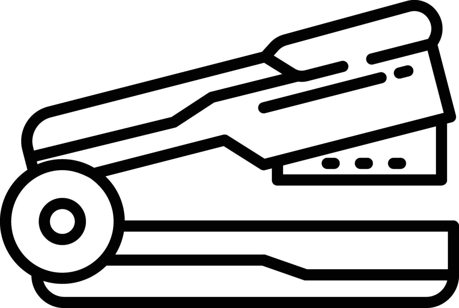 Stapler outline illustration vector
