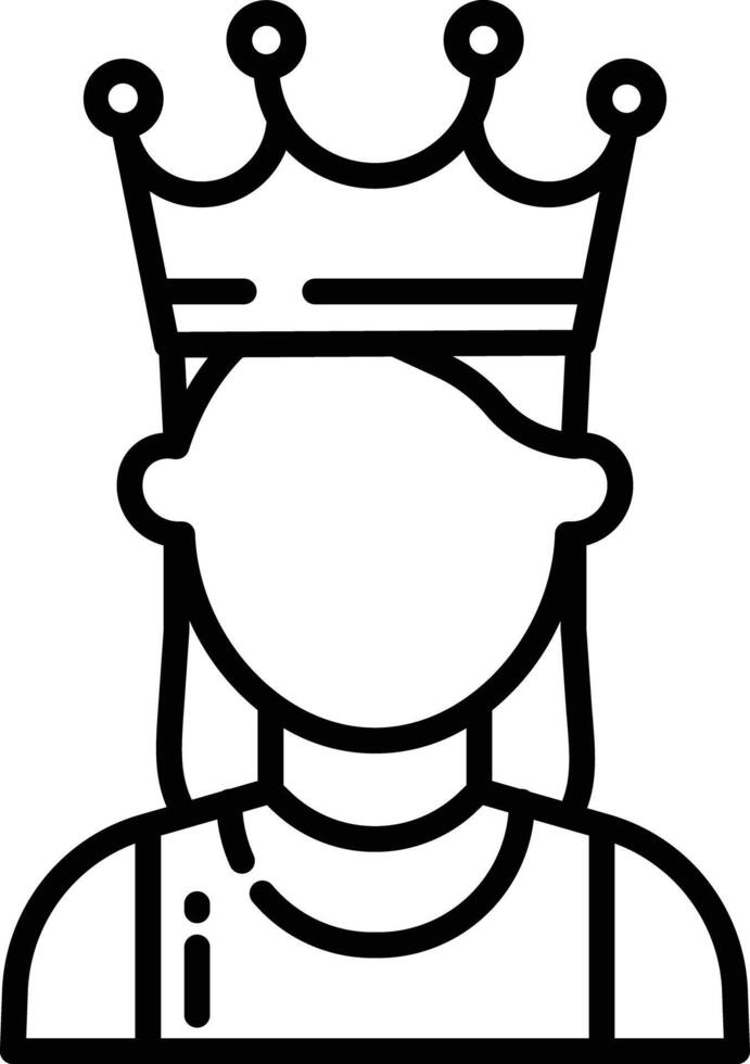 Woman outline illustration vector
