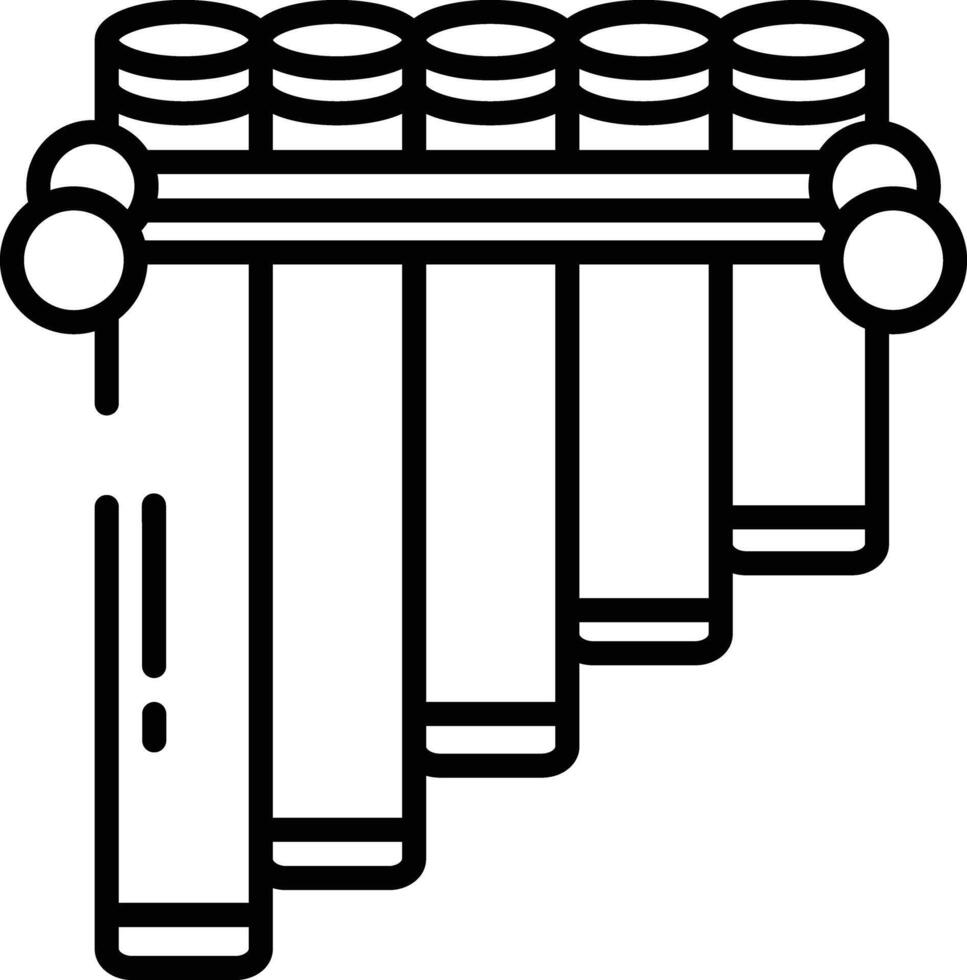 Peruvian outline illustration vector