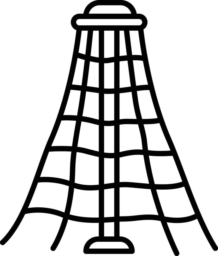 Pyramid outline illustration vector