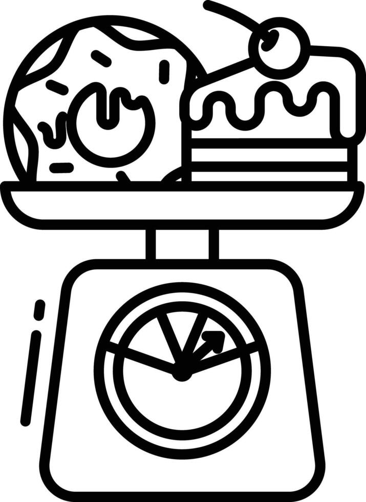 high cholesterol outline illustration vector