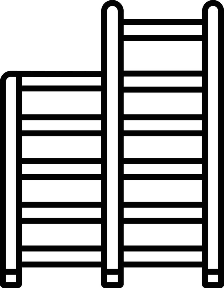 ladder outline illustration vector