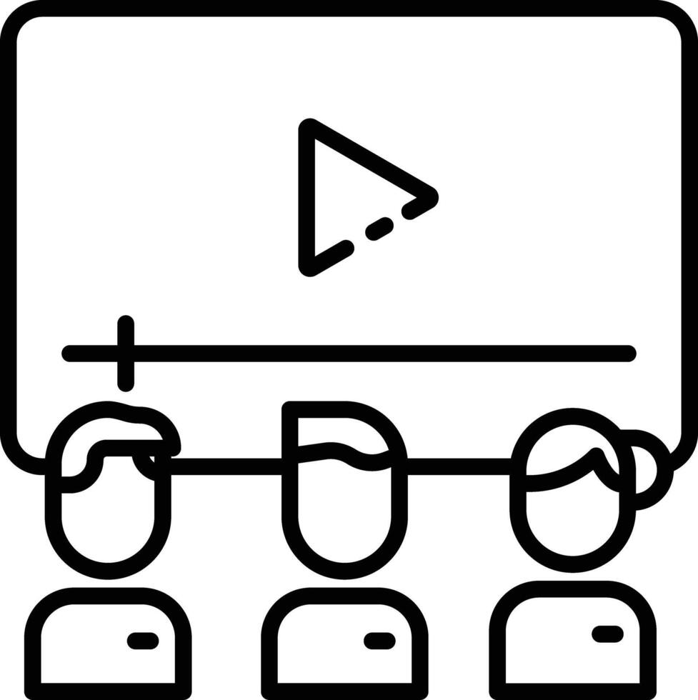 Webinar outline illustration vector