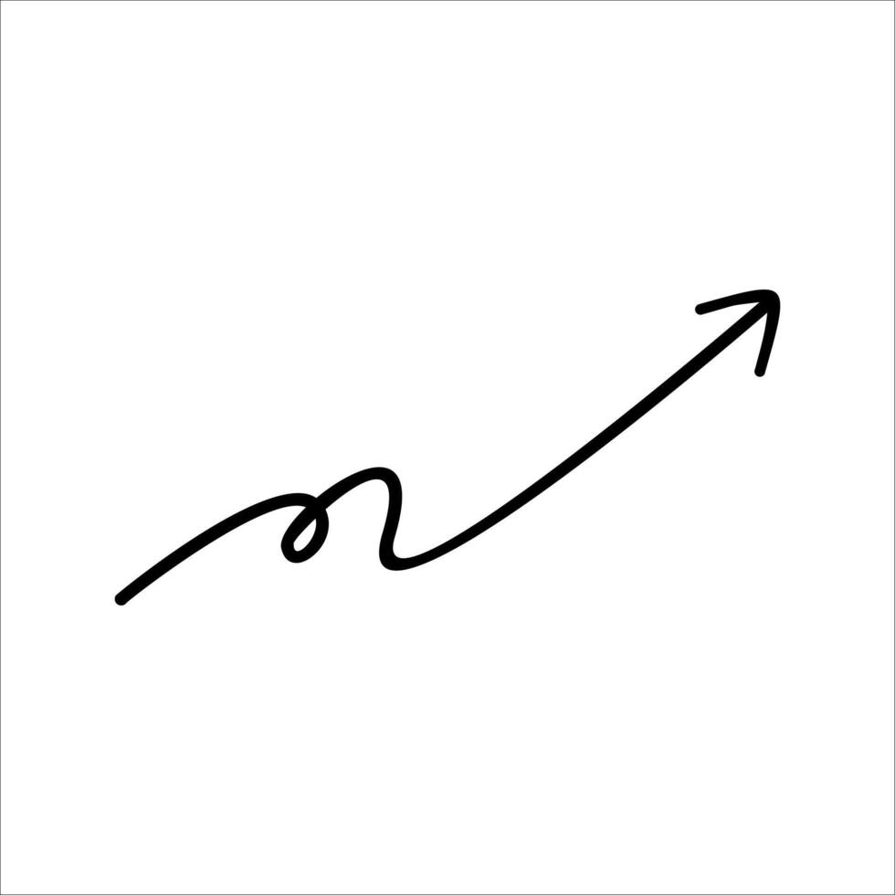 Modern Scrible Abstract Line Element vector