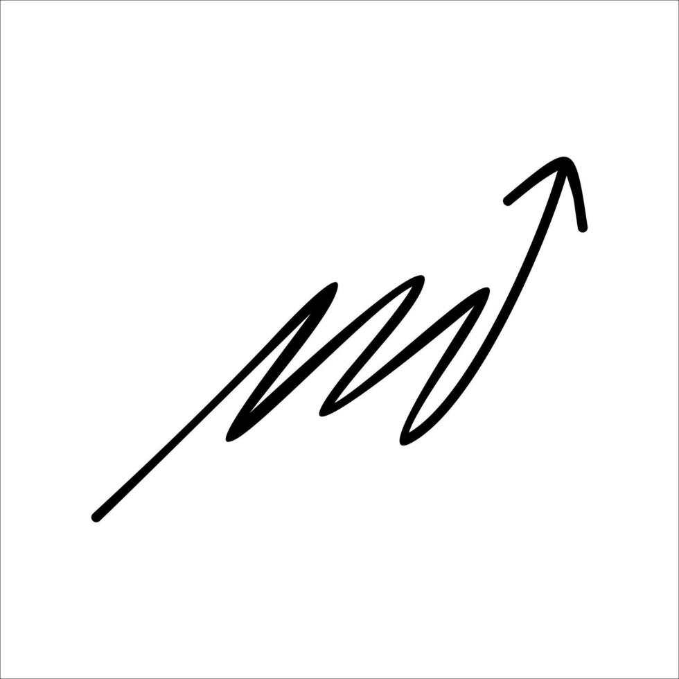 Modern Scrible Abstract Line Element vector