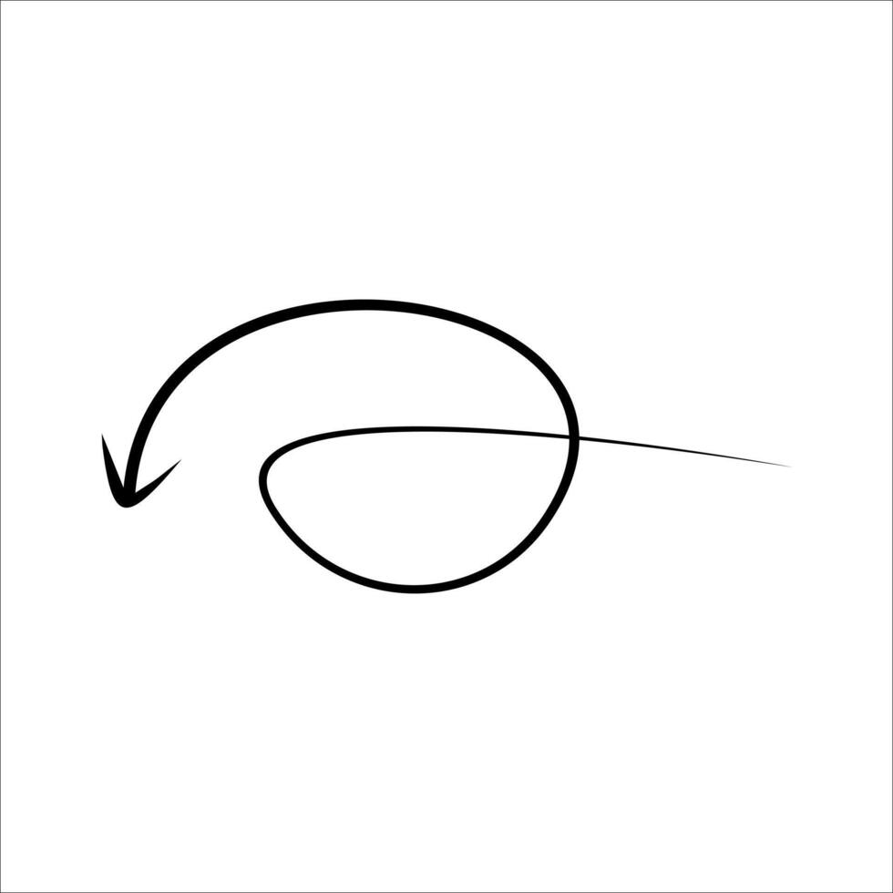 Modern Scrible Abstract Line Element vector