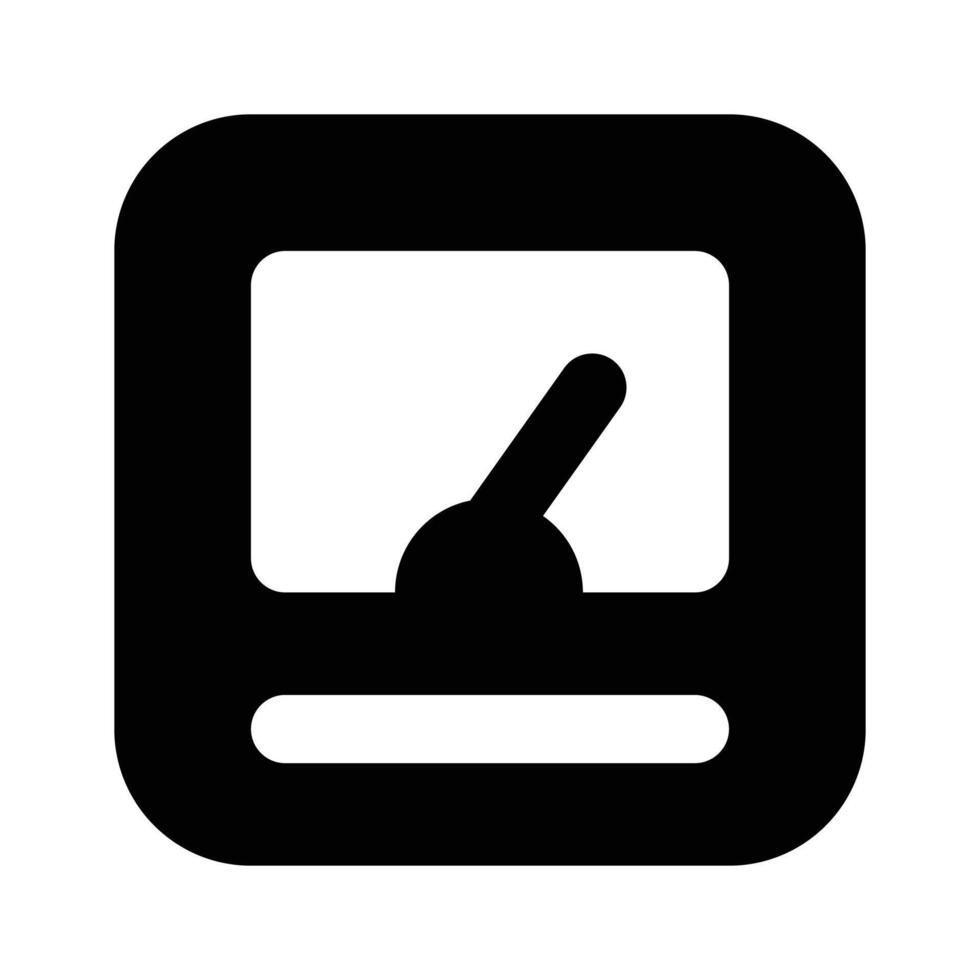 Beautiful icon of weight scale, weight machine design vector