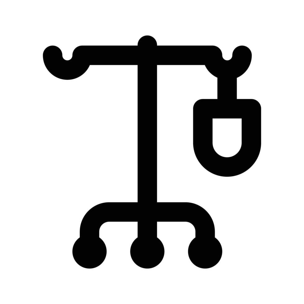A beautiful icon of drip stand design of trendy style vector