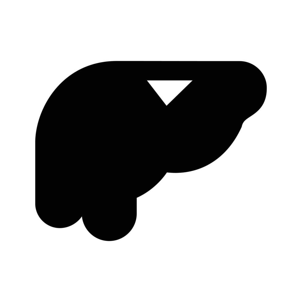 The latest in modern style human liver organ icon vector