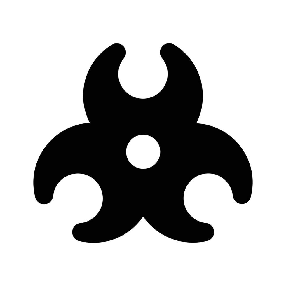 Trendy design of biohazard symbol, ready to use vector